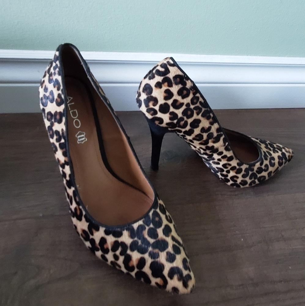 Aldo Leopard print heels